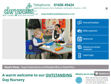 Tablet Screenshot of chrysalisdaynursery.co.uk